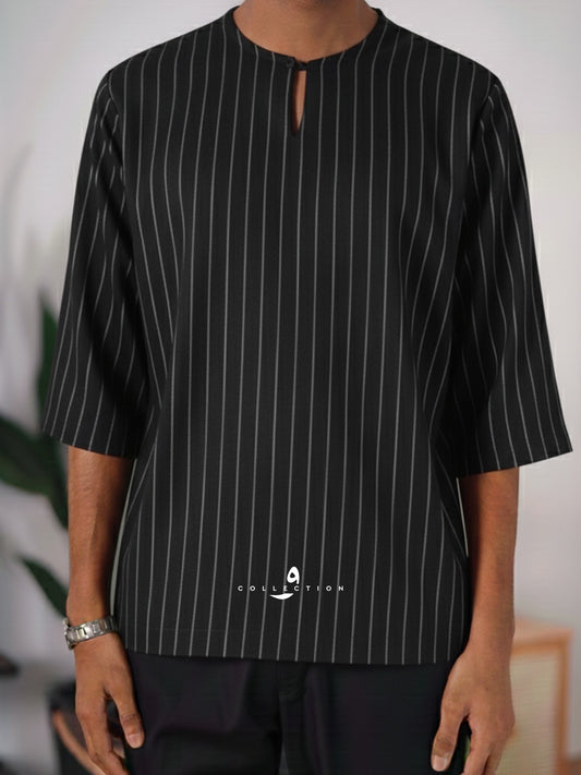 Kurta Ishak Linen - Black