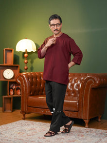 Kurta Soleh - Maroon