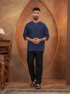 Kurta Shuib - Navy Blue