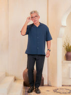 Kemeja Urban - Navy Blue
