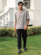 Kemeja Urban Stripe - Leaf Green