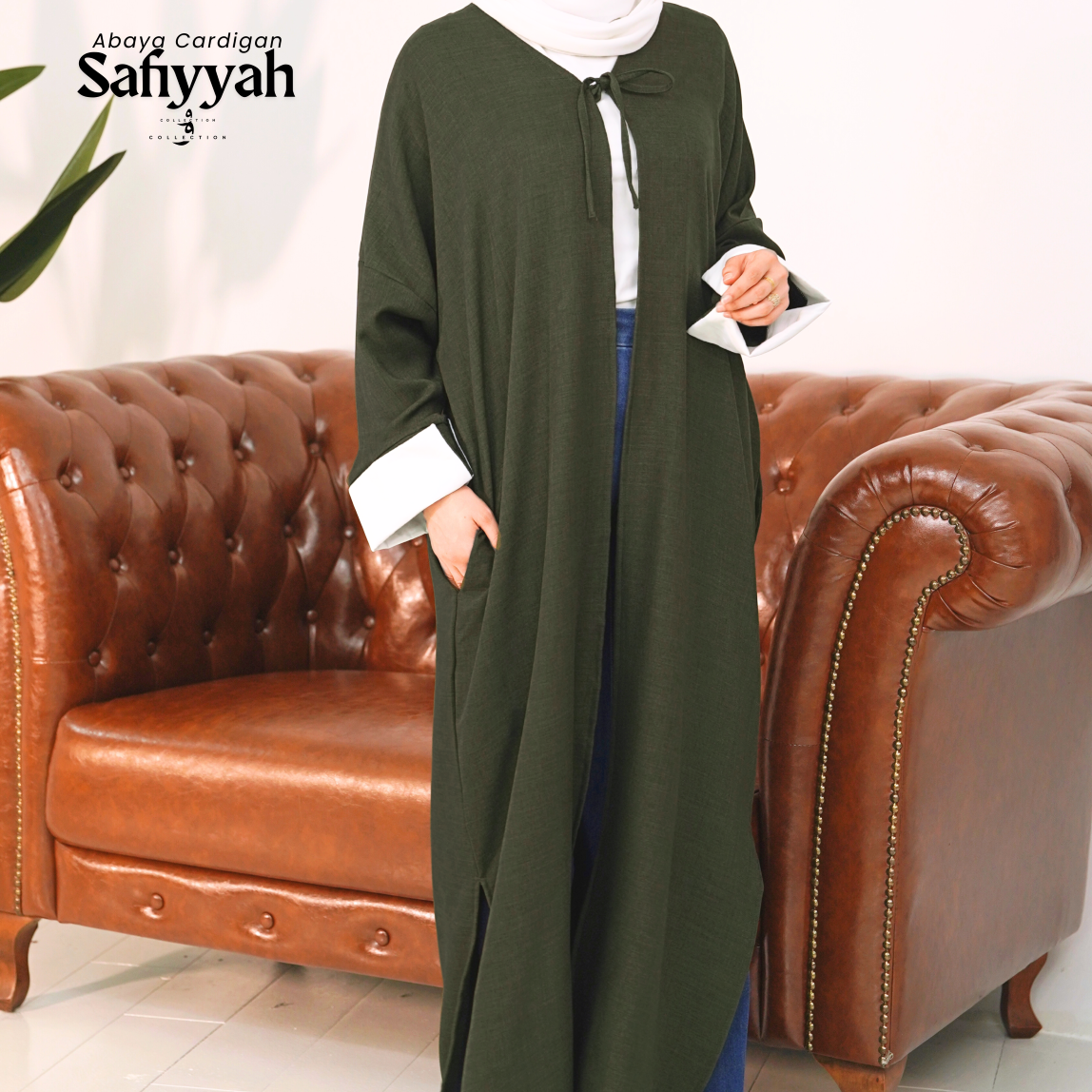 Abaya Safiyyah - Leaf Green