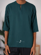 Kurta Ishak Linen - Teal Green