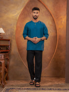 Kurta Shuib - Teal Blue
