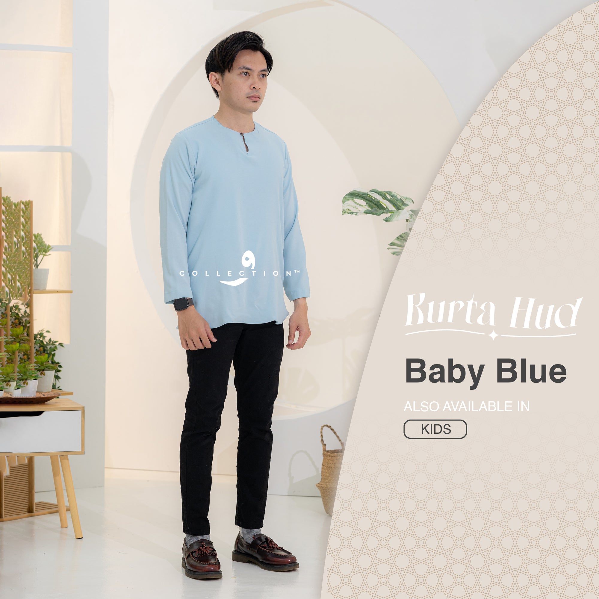 Kurta Hud - Baby Blue