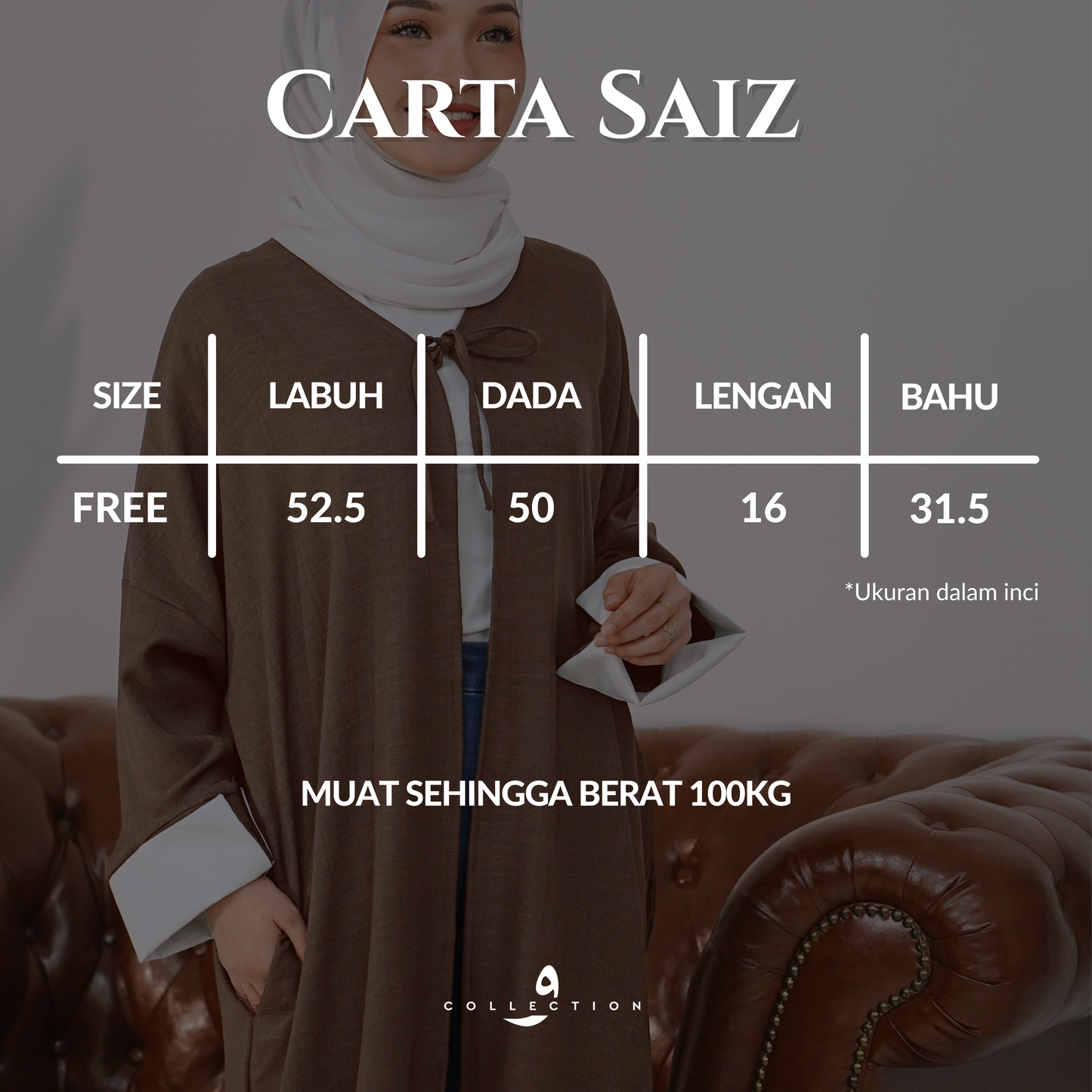 Abaya Safiyyah - Navy Blue