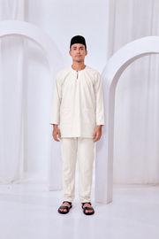 Baju Melayu Teluk Belanga - Off White