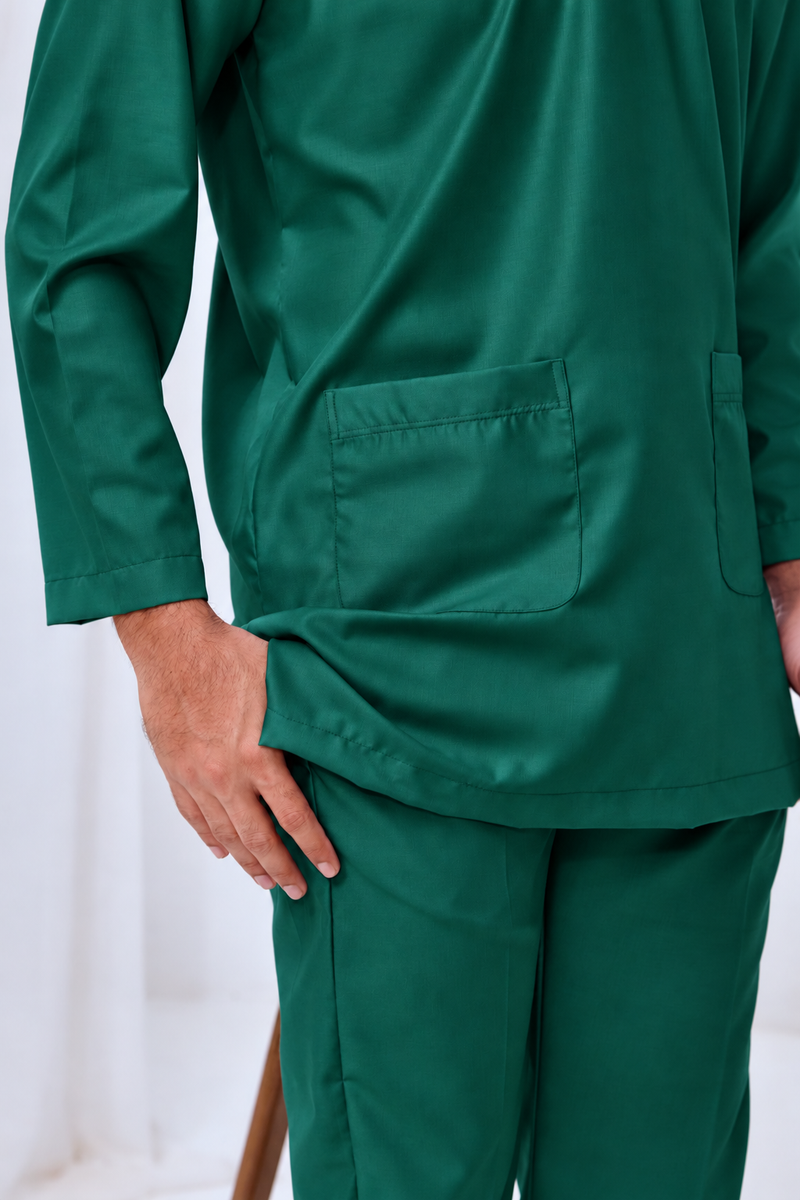 Baju Melayu Teluk Belanga - Emerald Green