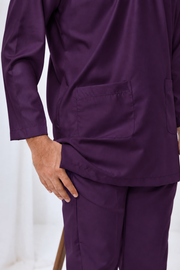 Baju Melayu Teluk Belanga - Dark Purple