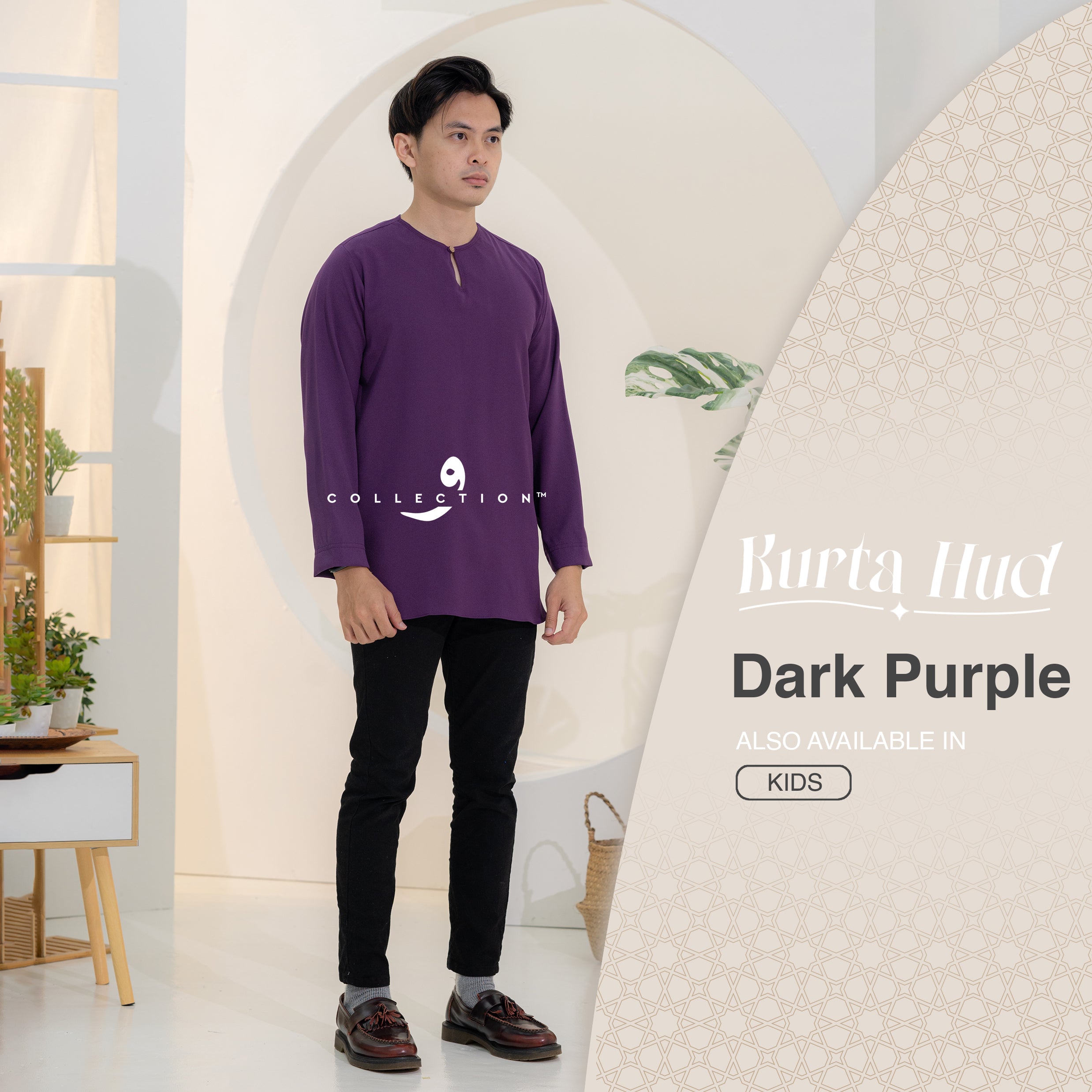 Kurta Hud - Dark Purple