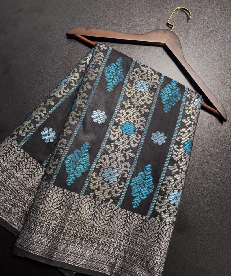 Samping Songket Premium - Teal Blue