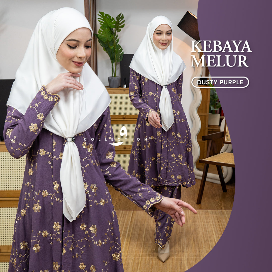 Kebaya Melur - Dusty Purple