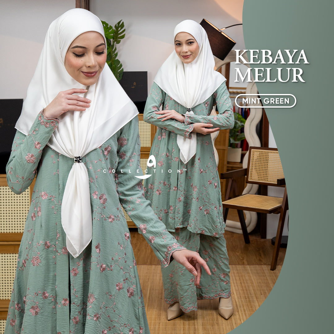 Kebaya Melur - Green Mint