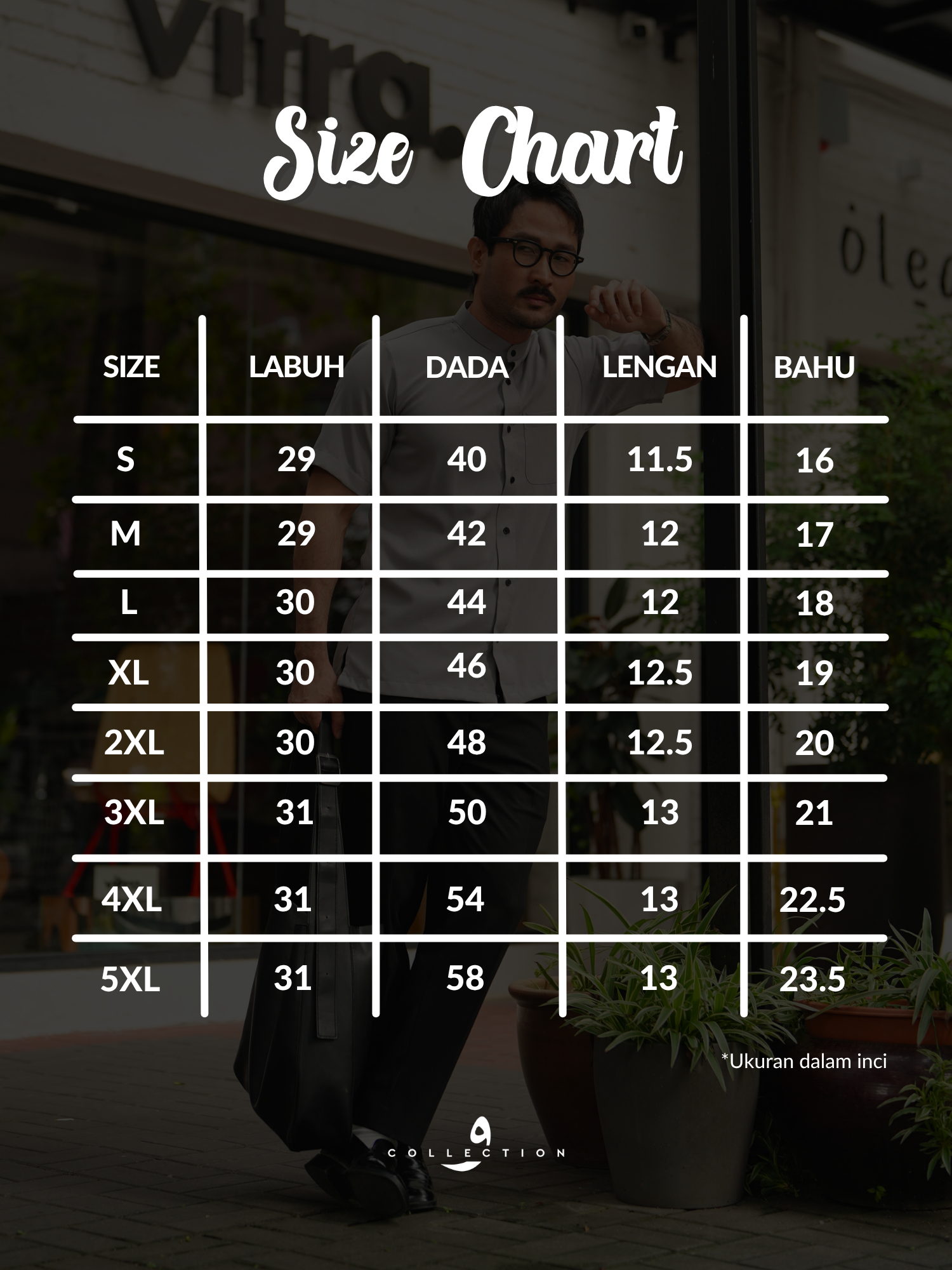 Kemeja Casual - Maroon