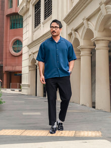 Kemeja Urban - Teal Blue