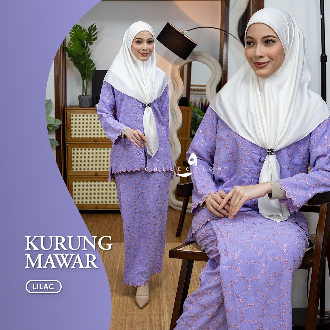 Kurung Mawar - Lilac