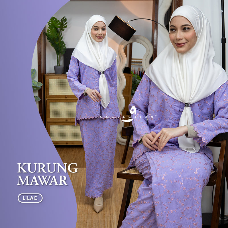 Kurung Mawar - Lilac