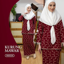 Kurung Mawar - Maroon