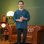 Kurta Soleh - Teal Blue
