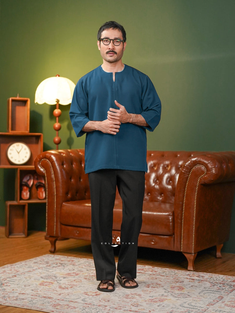 Kurta Soleh - Teal Blue
