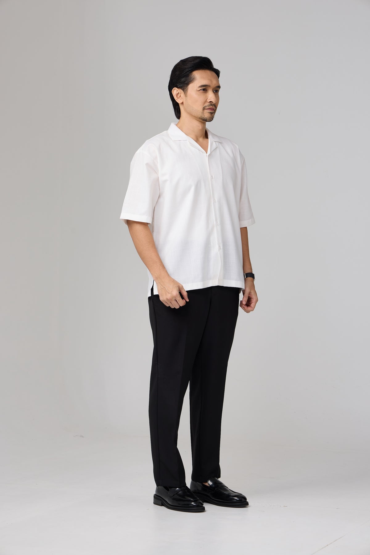 Kemeja Urban Slub - Off White
