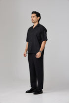 Kemeja Urban Slub - Black