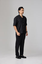 Kemeja Urban Slub - Black