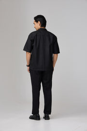 Kemeja Urban Slub - Black