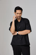 Kemeja Urban Slub - Black