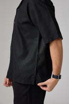 Kemeja Urban Slub - Black