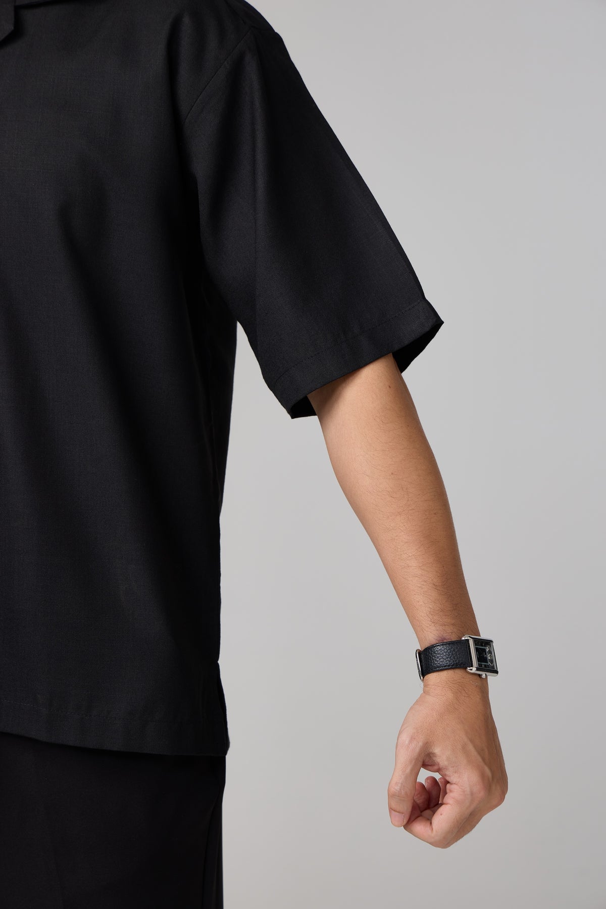 Kemeja Urban Slub - Black