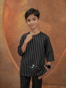 Kurta Ishak Linen - Black