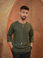 Kurta Ishak Linen - Leaf Green