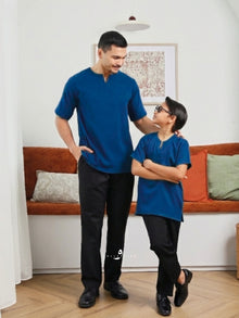 Kurta Soleh - Teal Blue