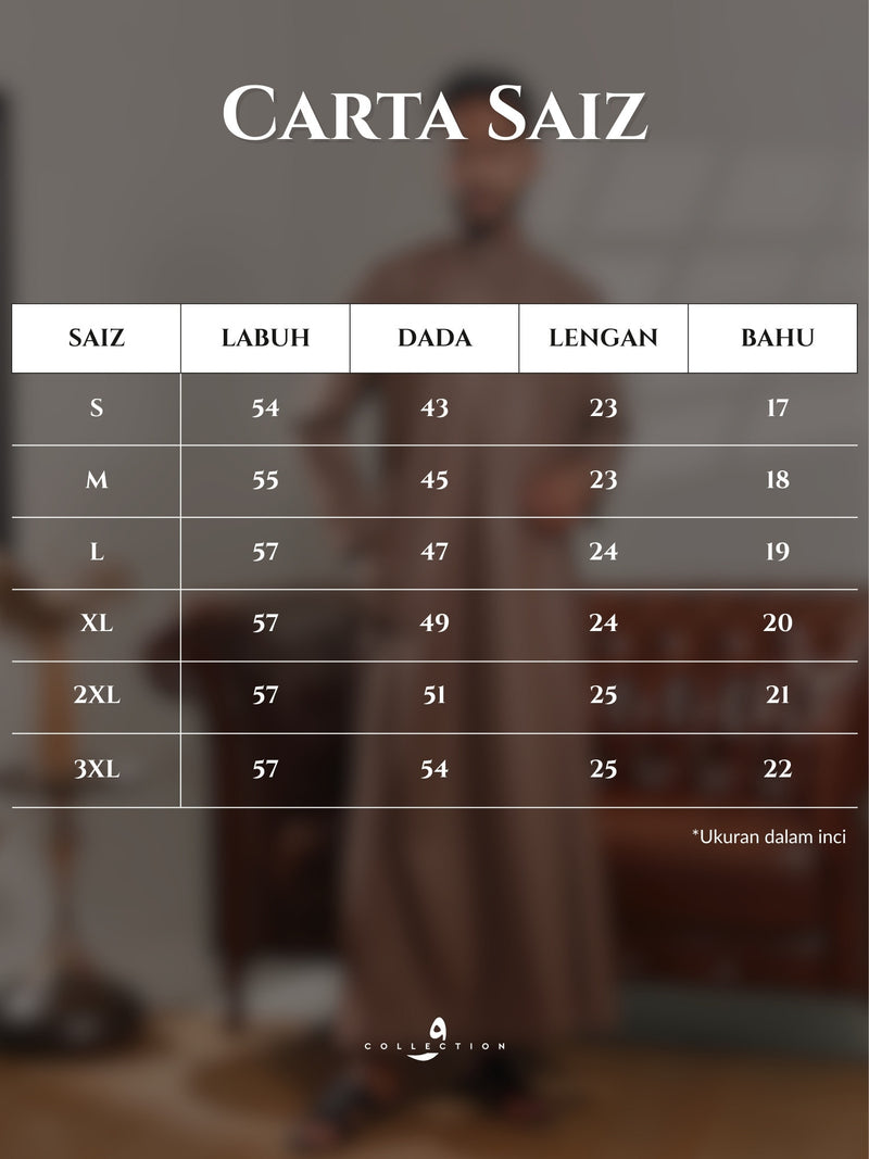 Jubah Abu Bakar - White