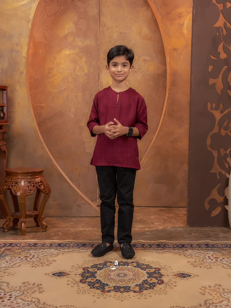 Kurta Shuib - Burgundy