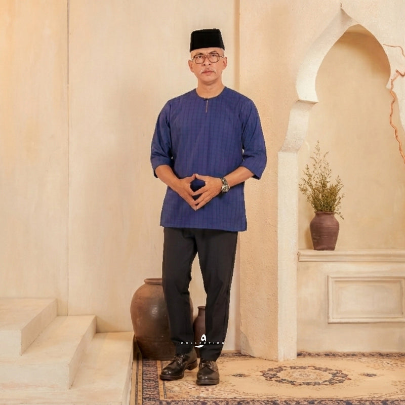 Kurta Ilyas - Navy Blue