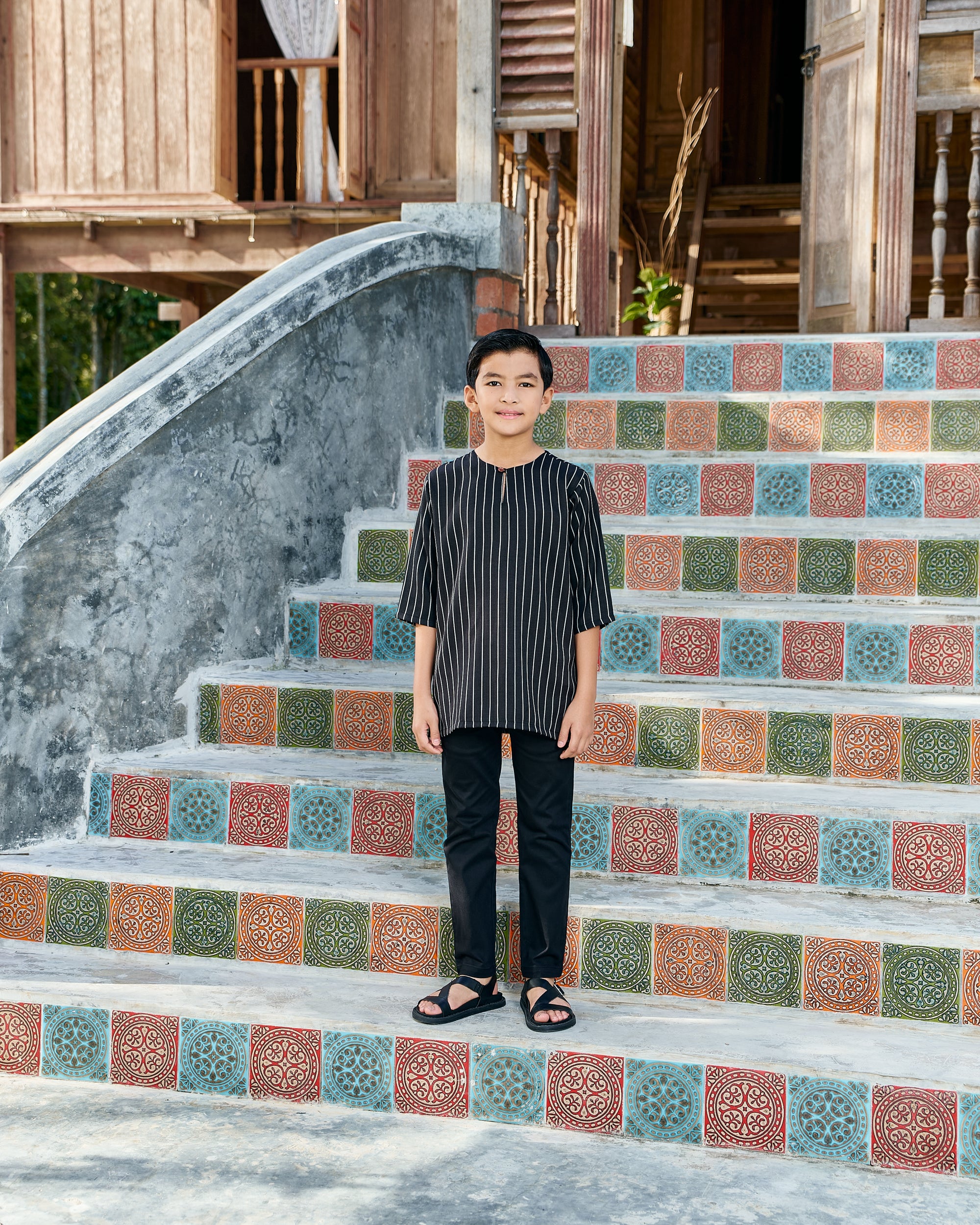 Kurta Ishak Linen - Black