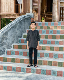 Kurta Ishak Linen - Black