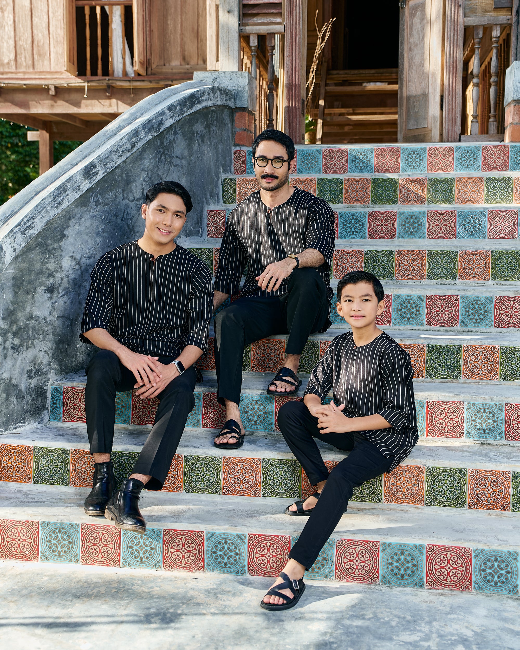 Kurta Ishak Linen - Black