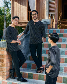 Kurta Ishak Linen - Black