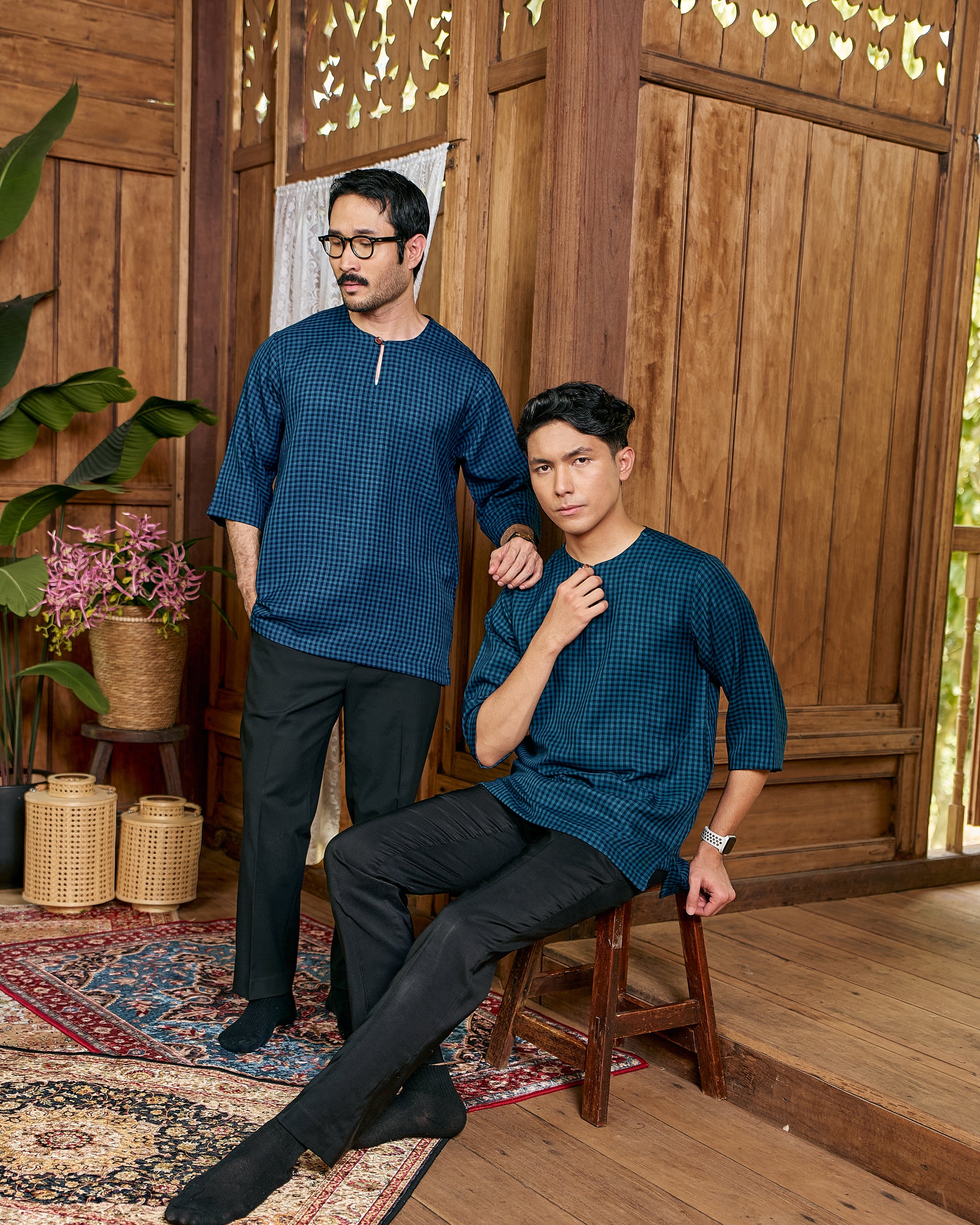 Kurta Yunus - Teal Blue