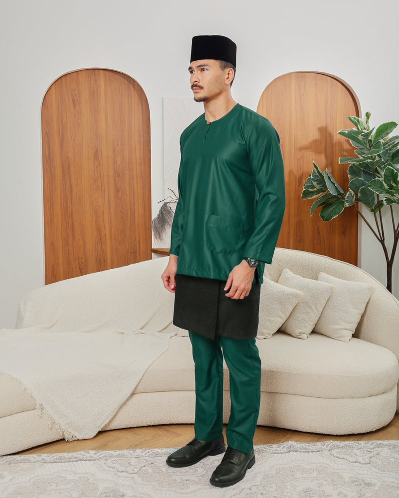 Baju Melayu Teluk Belanga - Emerald Green