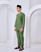 Baju Melayu Teluk Belanga - Leaf Green