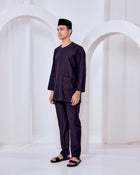 Baju Melayu Teluk Belanga - Black