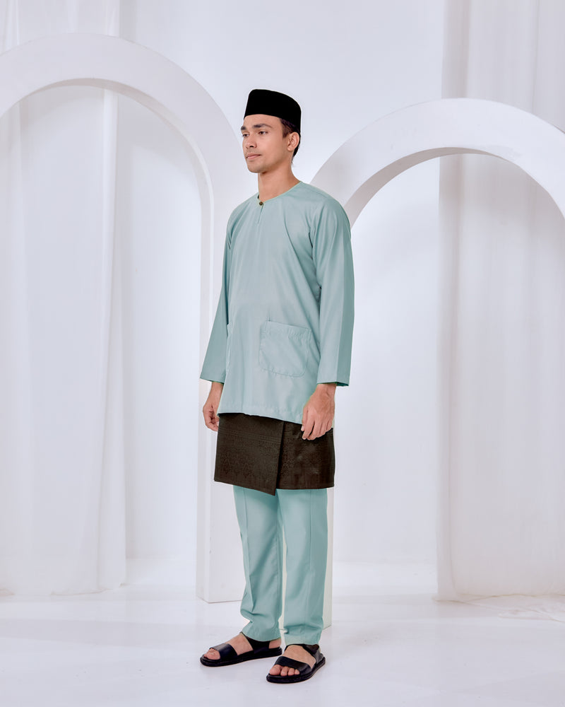 Baju Melayu Teluk Belanga - Mint Green