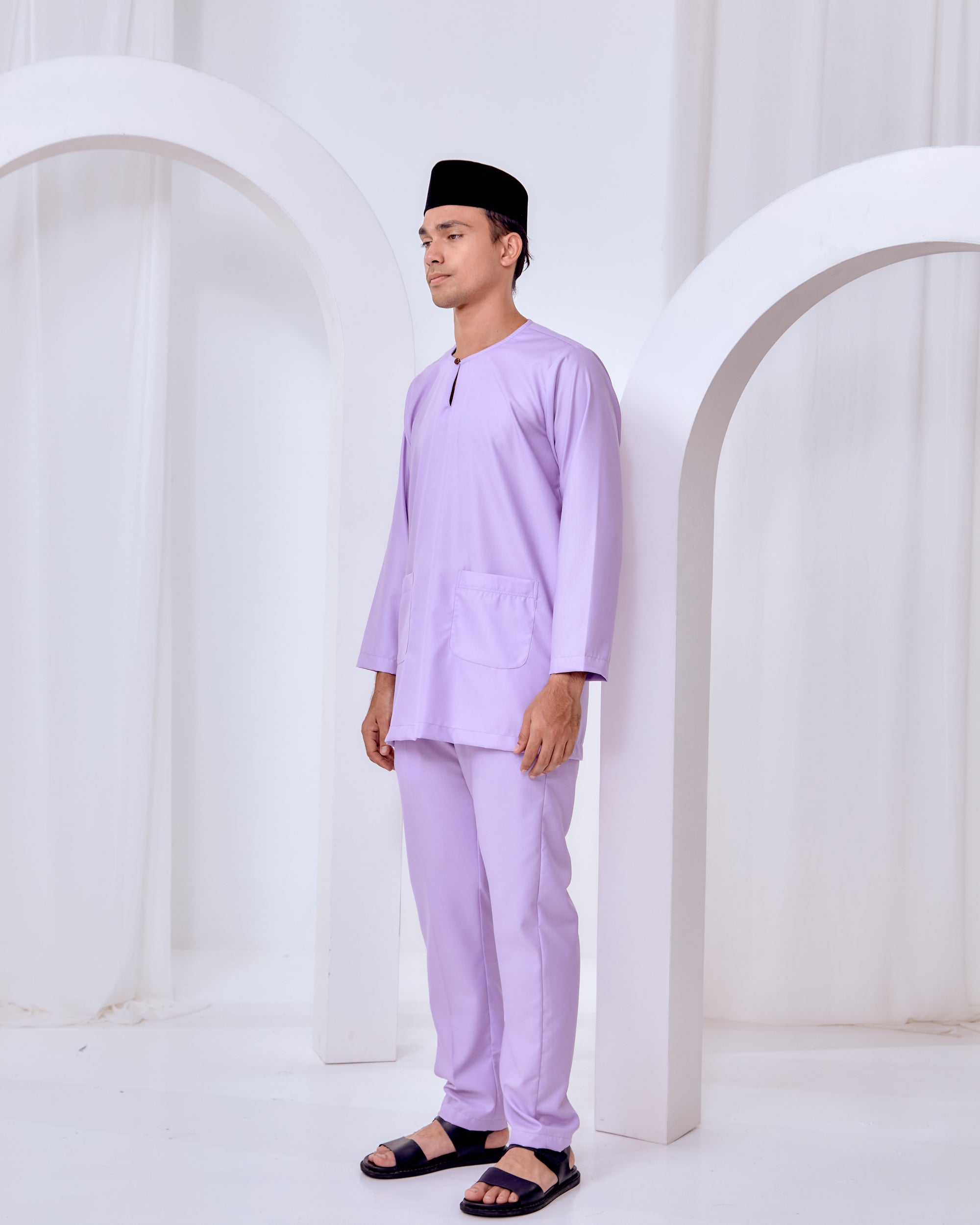Baju Melayu Teluk Belanga - Lilac