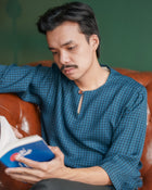 Kurta Yunus - Teal Blue