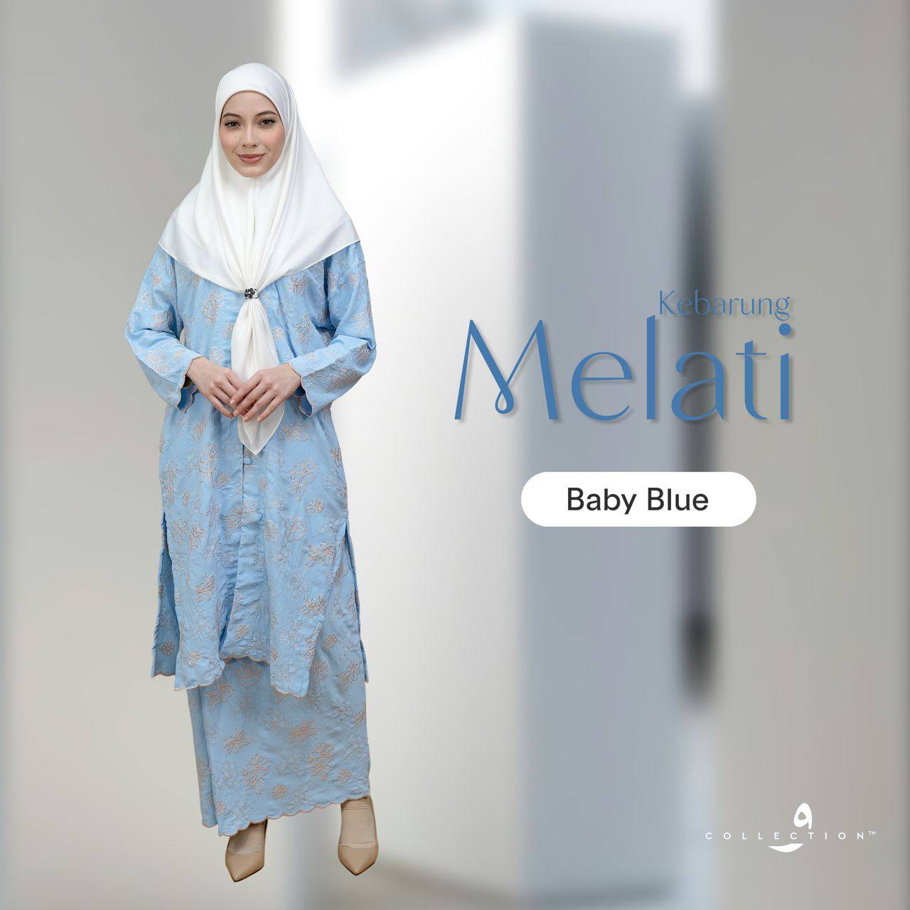 Kebarung Melati - Baby Blue
