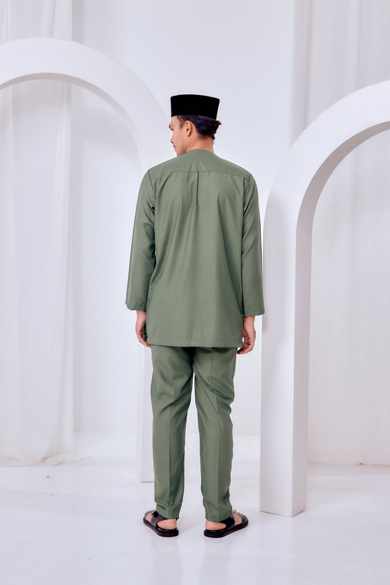 Baju Melayu Teluk Belanga - Forest Green